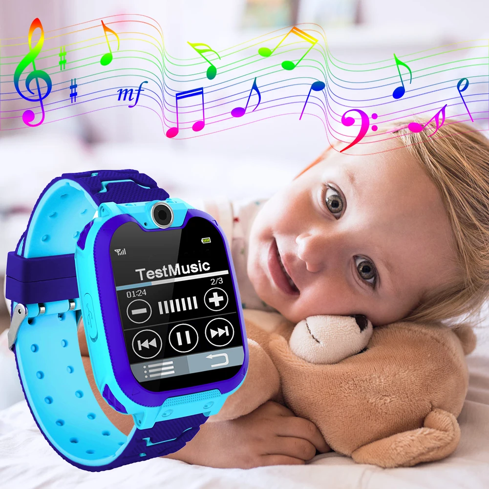 S11 Детские Смарт-часы студенческие телефонные звонки игровые часы водонепроницаемые детские музыкальные голосовые чаты Встроенные игры умные детские часы