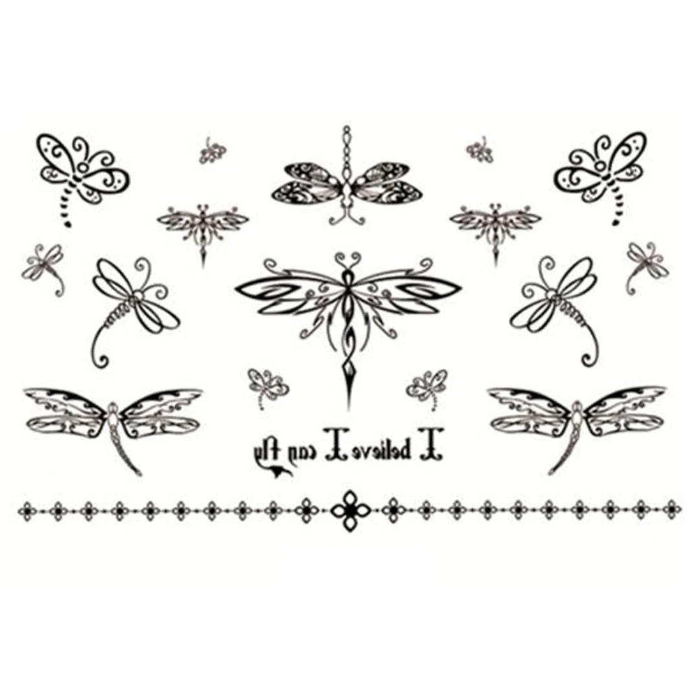 Стрекоза эскиз для тату