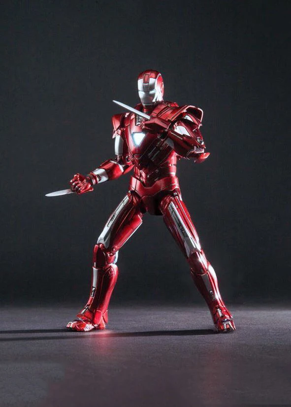 1:12 Metal Diecast Iron Man MK33 Centurion Figure Model Doll Light Action Figure for Fans Collection Gift