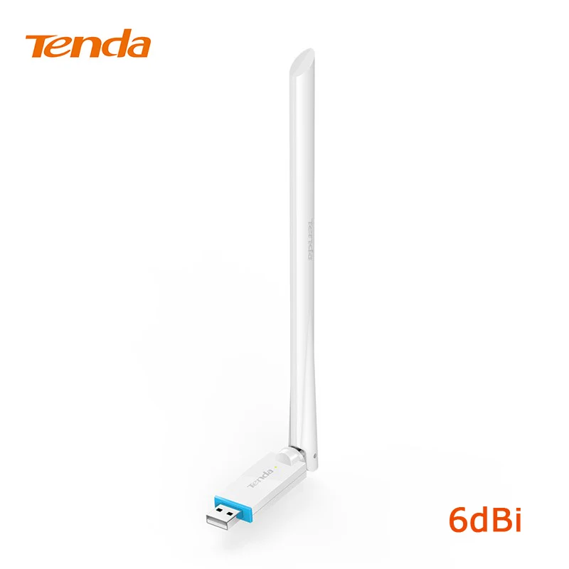 

Tenda U2 Adapter N150 High Gain Wireless USB Adapte USB network Card 150Mbps,Plug-and-Play, 6dBi external Antenna