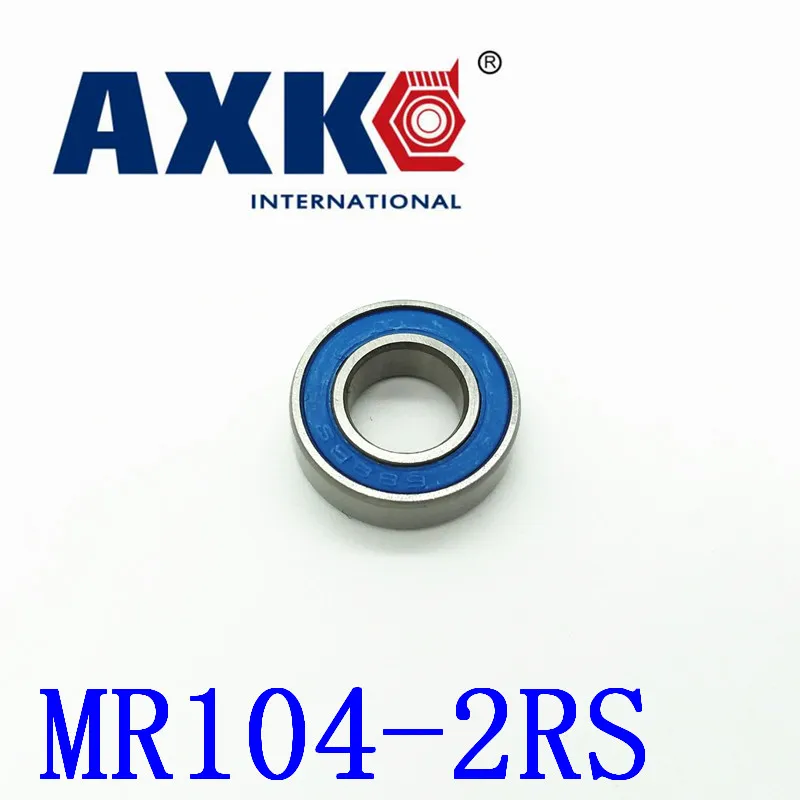 4x10x4 mm MR104-2RS 25 PCS Rubber Sealed Ball Bearing Bearings Blue 4*10*4