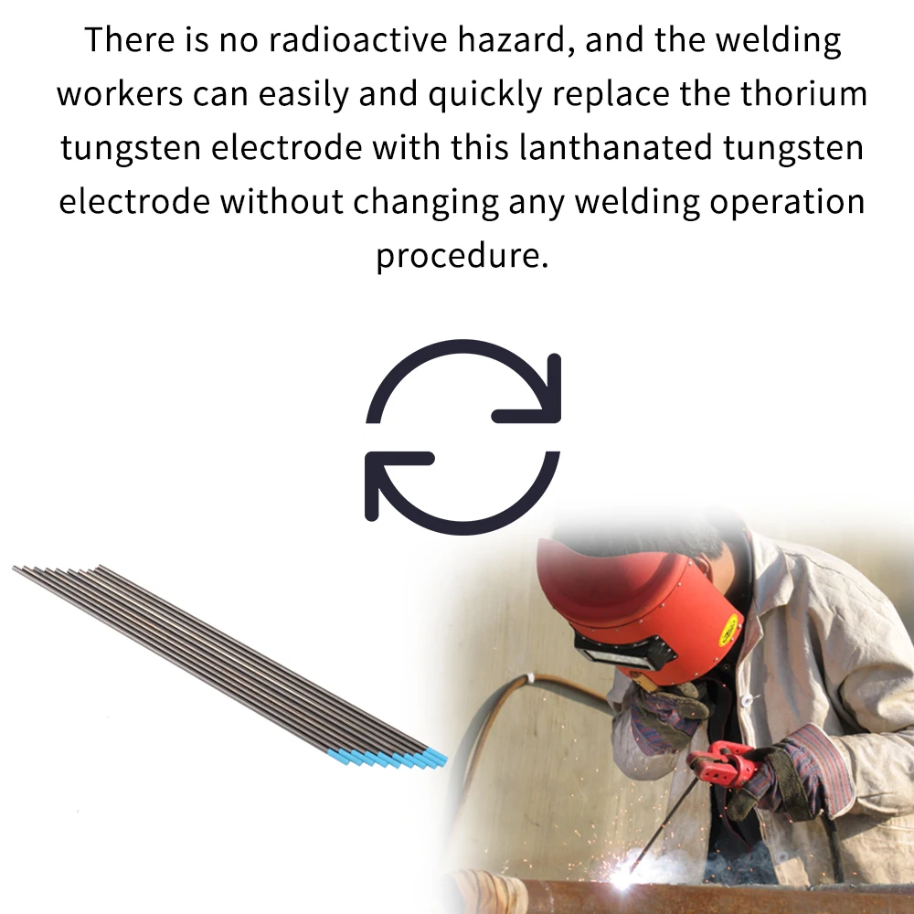 10 шт. отличное качество голубой топ Lanthanated Вольфрам электроды Вольфрам стержень сварки аксессуары электроды Comsumables комплект