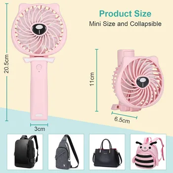 

USB Fan Gadget Mini Handheld Adjustable Desktop Charging USB Powered Portable Pocket Fan Ventilador USB Ventilateur Gadgets Cool