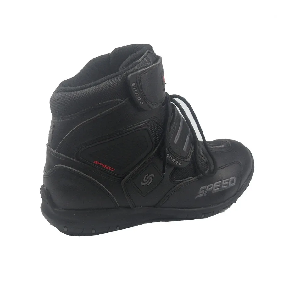 Pro-biker speed boot moto rcycle racing кожа bota de moto cross botas moto r велосипедная обувь для верховой езды размер 7,5 8 8,5 9 9,5