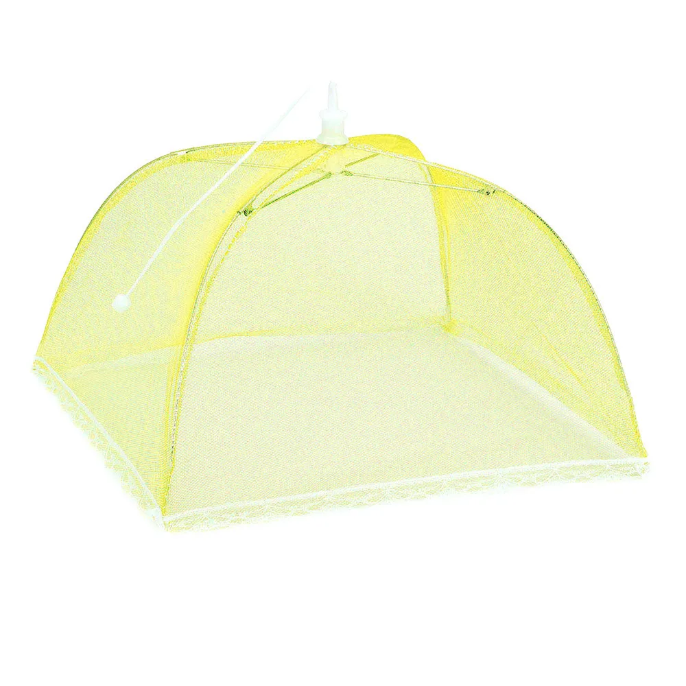 Крышка для еды 2019TOP 1 большой всплывающий сетчатый экран Защитная крышка для еды палатка купол сетчатый зонтик для пикника G90527 - Цвет: Yellow