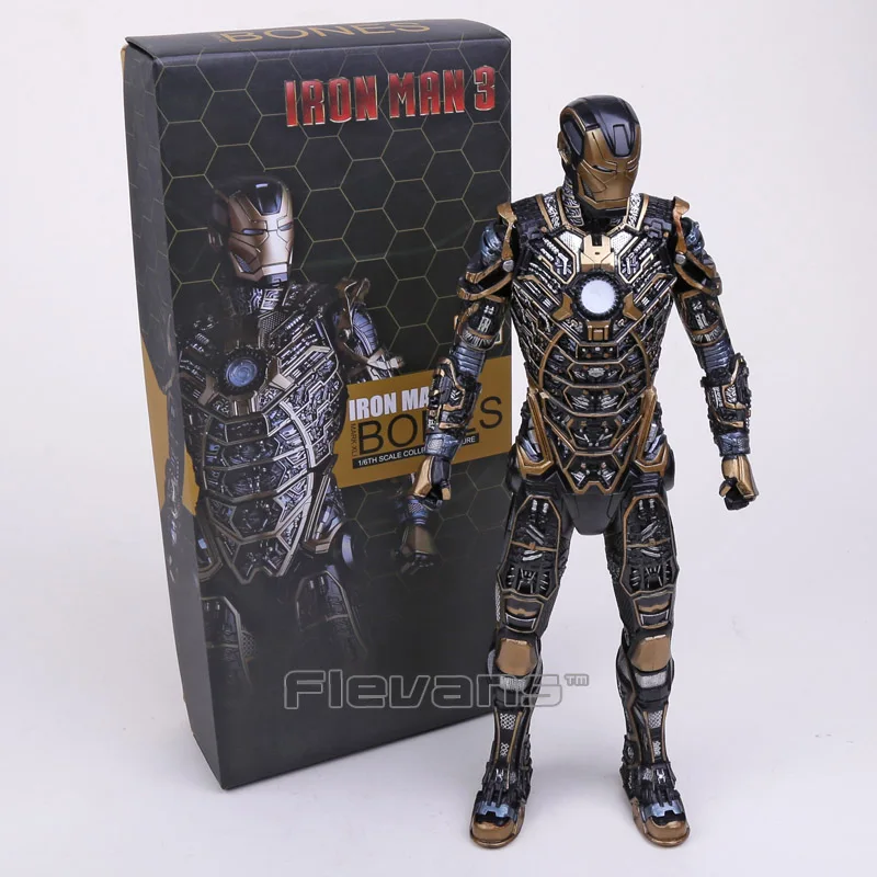 

Crazy Toys Iron Man 3 Mark XLI BONES MK41 1/6TH Scale PVC Collectible Figure Model Toy 12" 30cm