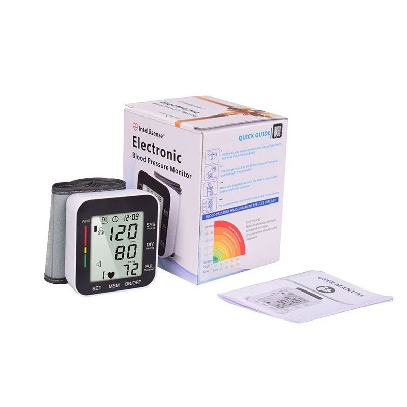 Automatic Intelligent Electronic Wrist Blood Pressure Meter  Digital English Voice Measuring Blood Pressure Sphygmomanometer-3