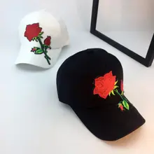 Мужская и женская повседневная спортивная бейсбольная кепка хип-хоп бейсболка Роза вышивка козырьки шляпы кепки s