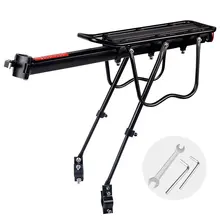 20 29 inch Bicycle Carrier Bike Luggage Cargo Rear Rack Aluminum Alloy Shelf Saddle Bags Holder