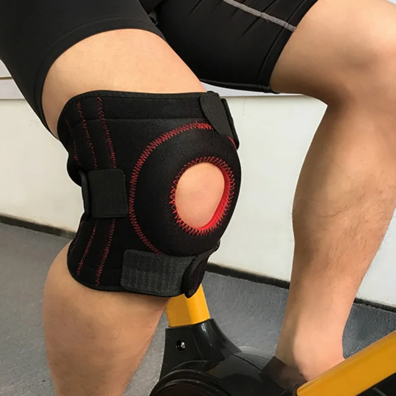 Hiking Running Knee Pads 4 spring Damping Breathable Kneepads