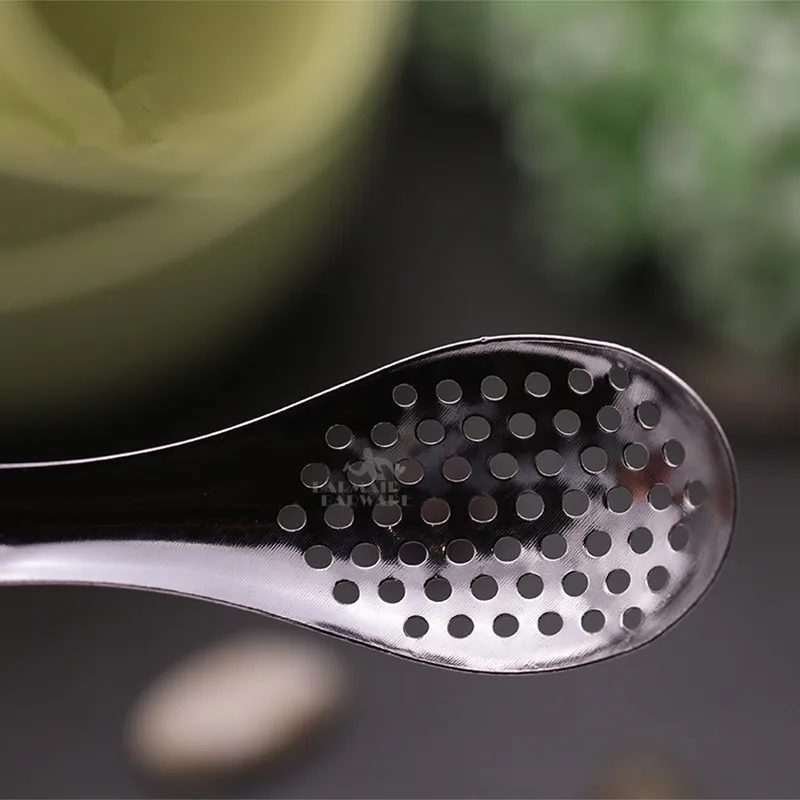 Stainless Steel Spherification Spoon Molecular Mixologist Slotted Bar Spoons