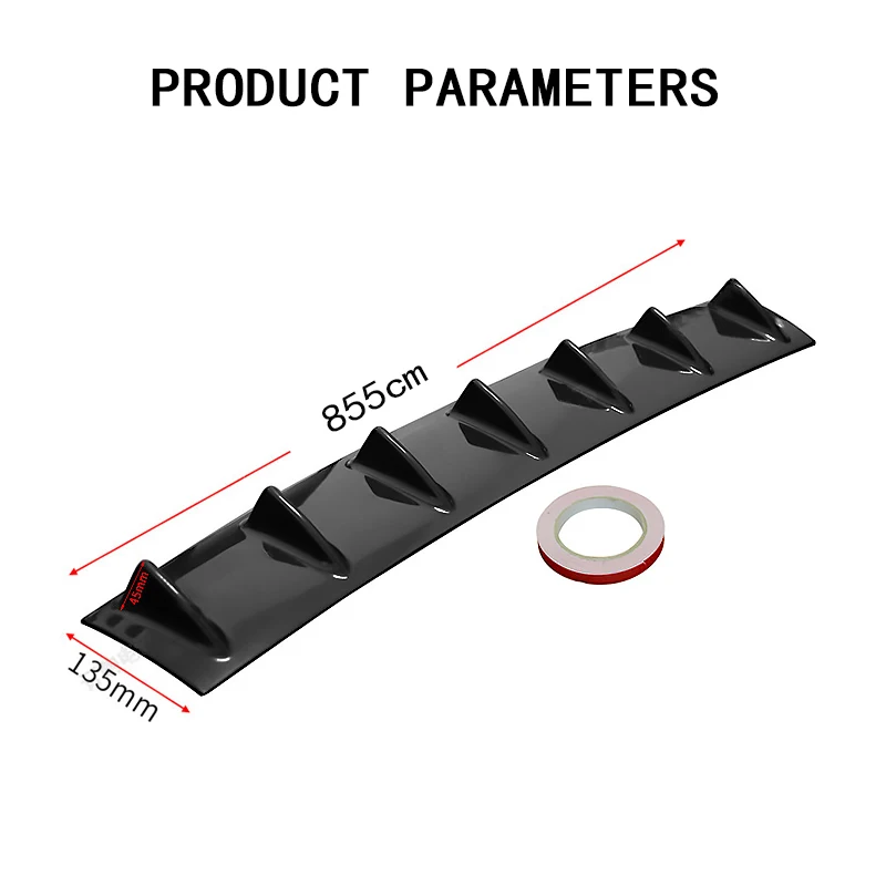 Atreus автомобильный бампер выхлопная труба шасси Акула 7 крылья спойлер для BMW e46 e39 e36 Audi a4 b6 a3 a6 c5 Renault duster Lada granta