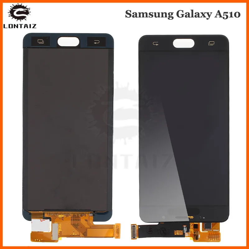 

TFT LCD For Samsung Galaxy A5 2016 A510 A510F A510M SM-A510F LCD Display + Touch Screen Digitizer Assembly brightness can adjust