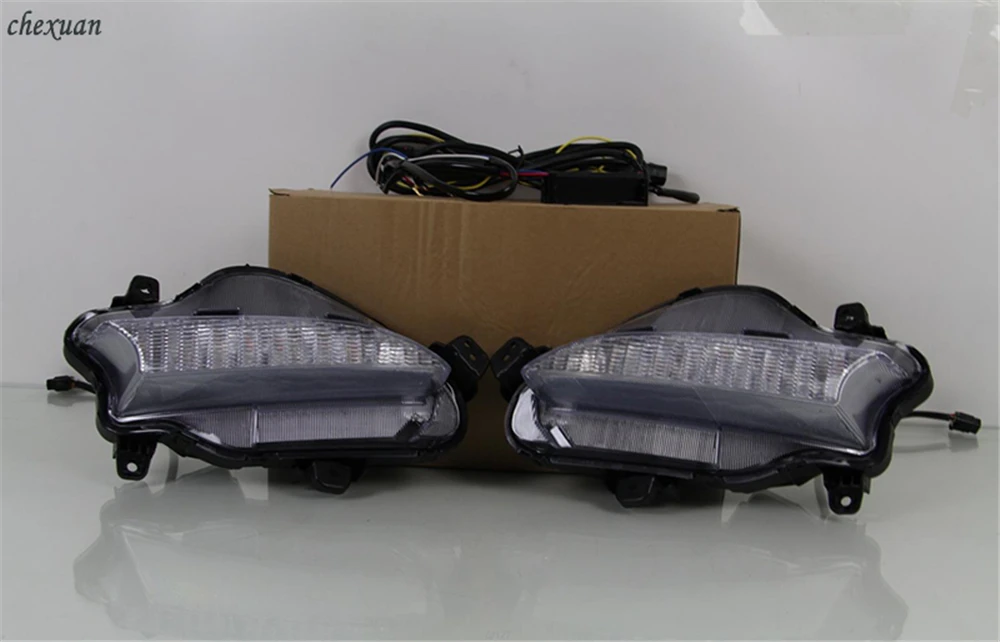CSCSNL 1 комплект для kIA RIO K2 2016 2017 светодиодный ные дневные ходовые огни 12 В ABS