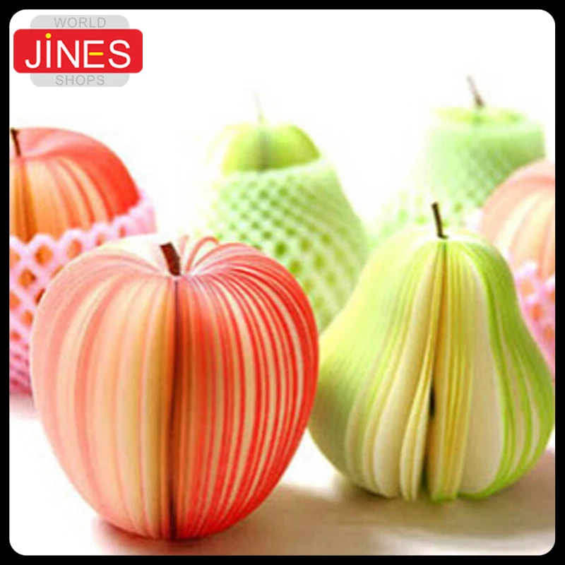 

10 pcs/lot Fruit Note Memo Pads Portable Scratch Paper Notepads Post lemon Shape Special Christmas Gifts Office School Supplies