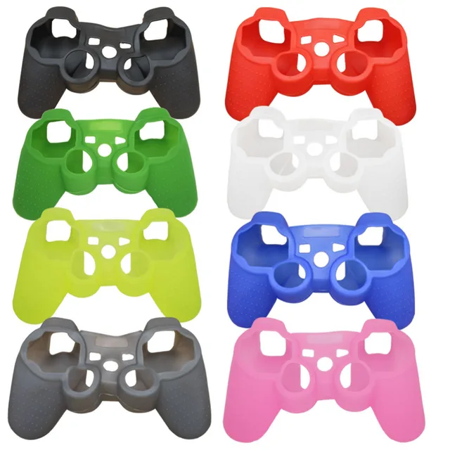 Special Offers blueloong Soft Anti-Slip Silicone Rubber Skin Case Cover For Sony PlayStation Dualshock 3 PS3 Controller Game Accessories