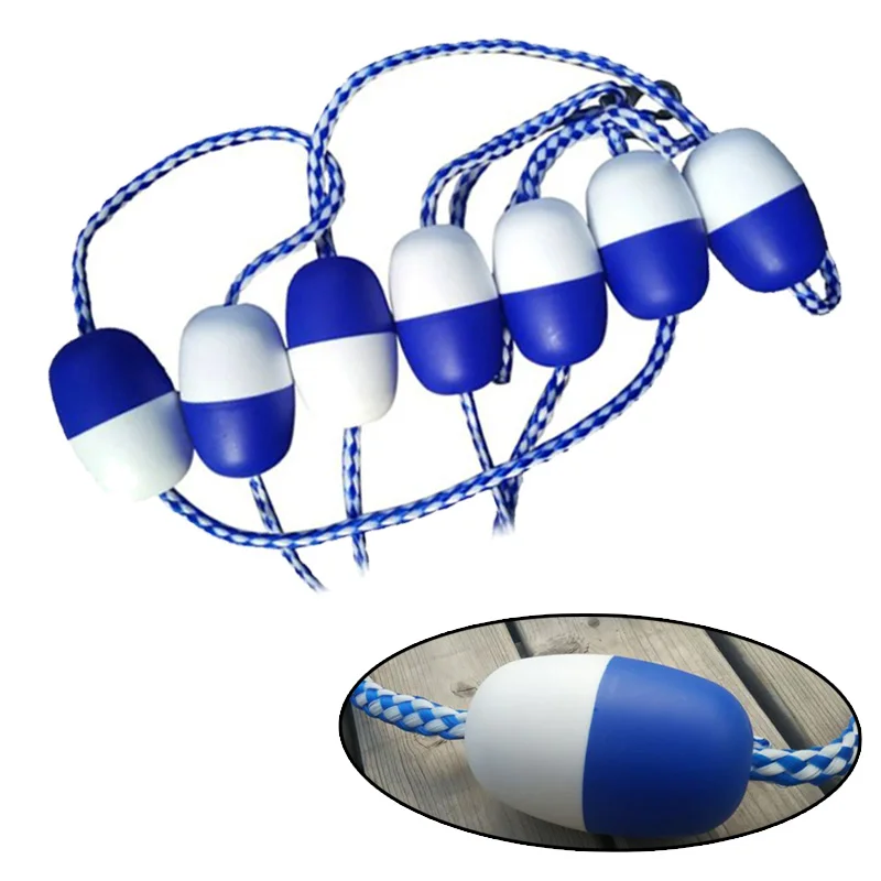 

ABS + nylon Swimming Pool Safety Divider Rope and Float Line With 2 Stainless Hooks