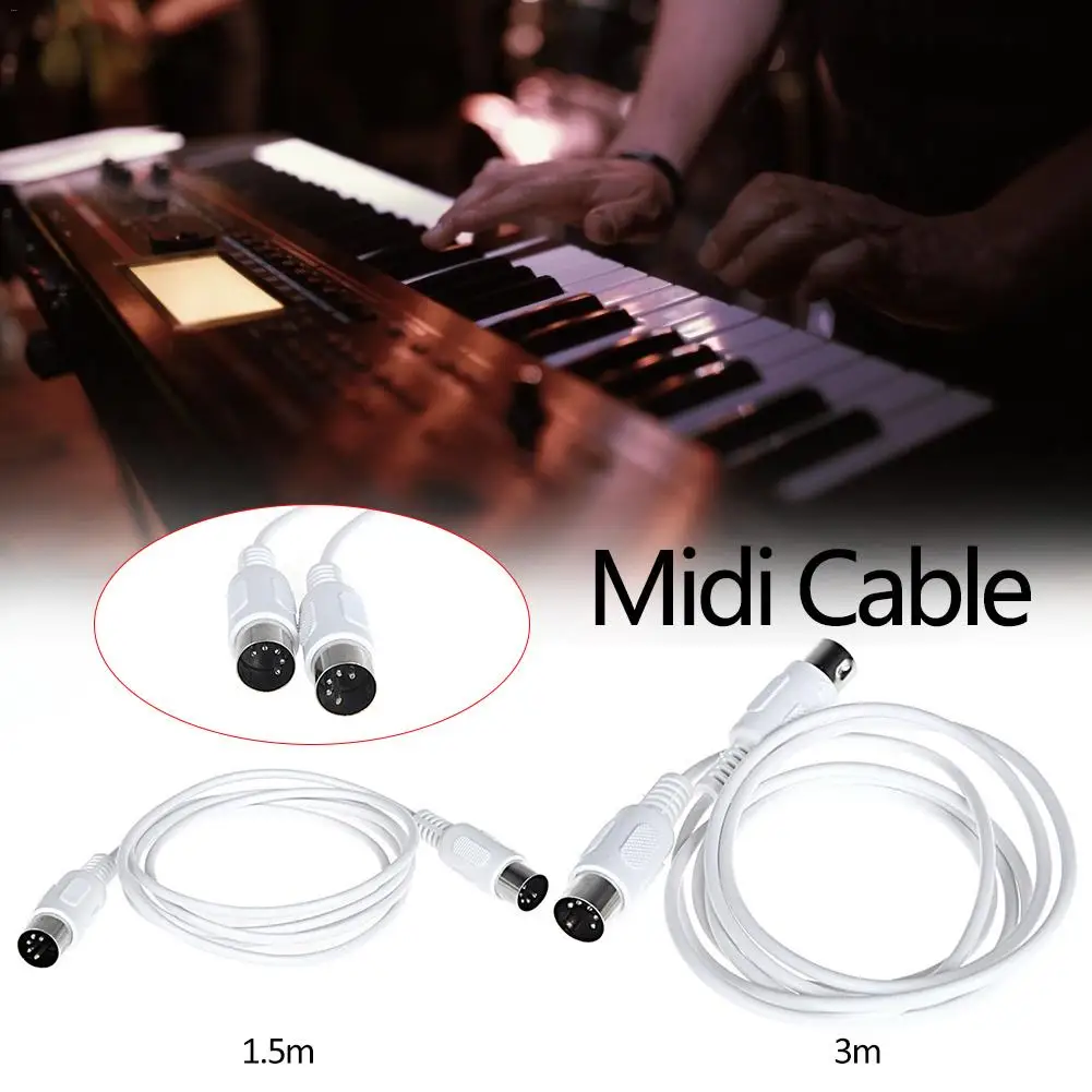 

MIDI Line Music Editing Line Double Head Five Needle Connecting Wire Electronic Organ Thread