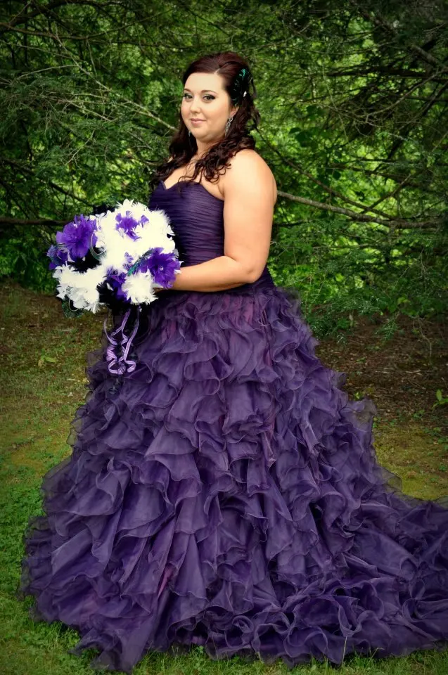 Purple Reception Dress Weddings Dresses