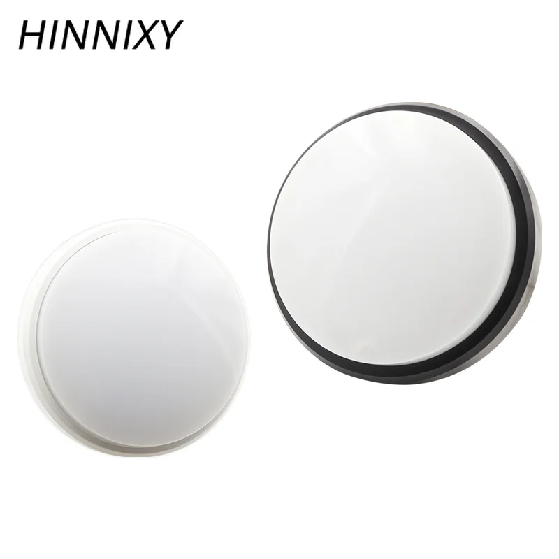 Hinnixy LED IP54 Водонепроницаемая потолочная лампа черно белая круглая форма 220 В 15 Вт 18