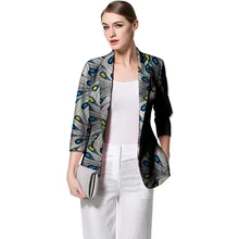 Женские повседневные блейзеры Африканский принт модные пальто бизнес стиль дизайн Дашики пальто костюм на заказ куртка для женщин