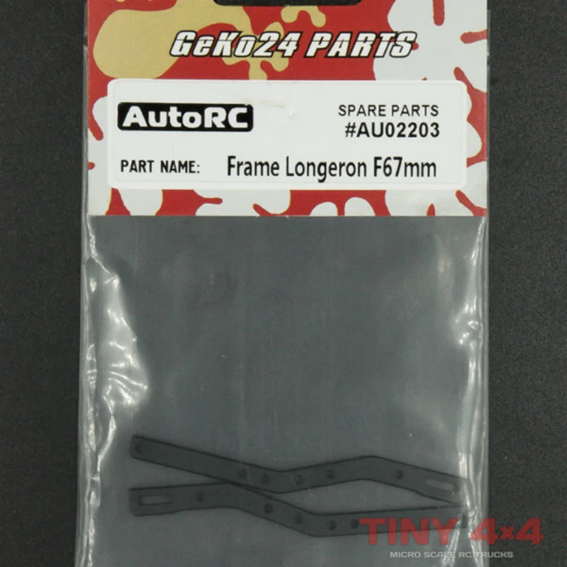 

AutoRC Geko 1/24 GK-24 share part rc cars 67mm Front Chassis Rails #AU02203