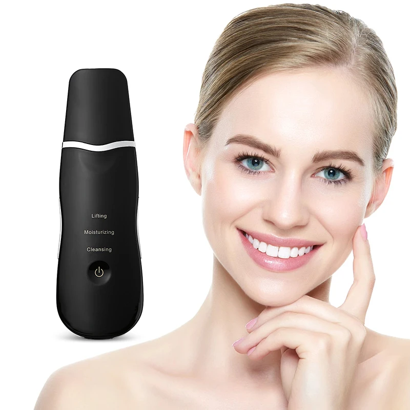 Rechargeable Ultrasonic Face Skin Scrubber Facial Cleaner Peeling Vibration Blackhead Removal Exfoliating Pore Cleaner Tools Rechargeable Ultrasonic Face Skin Scrubber Facial Cleaner Peeling Vibration Blackhead Removal Exfoliating Pore Cleaner Tools