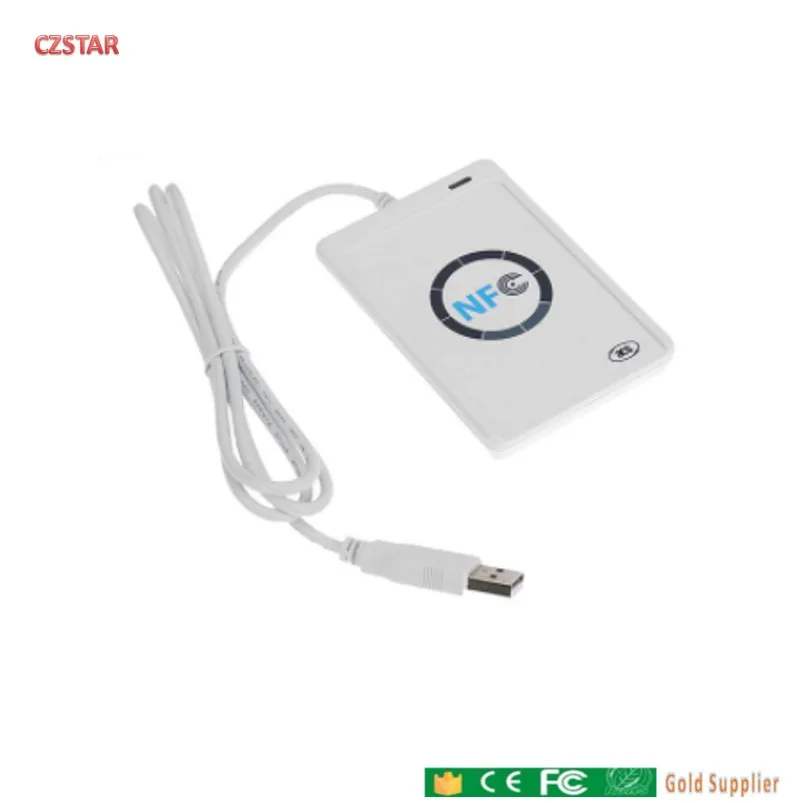 USB ACR122U-A9 NFC Reader Writer duplicator RFID Smart Card+ 5pcs UID changeable Cards keyfob+1 SDK CD