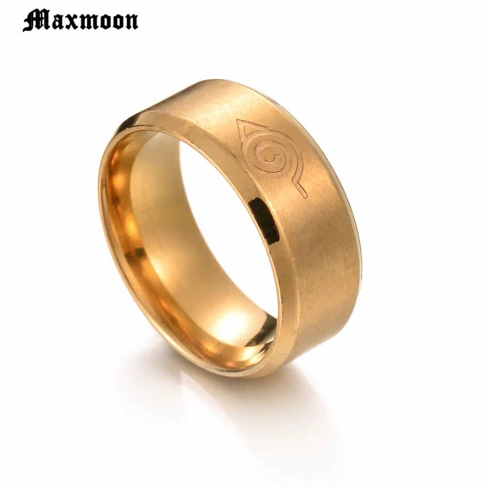 Классическое кольцо Maxmoon из нержавеющей стали фильма Наруто 2018|Кольца| |