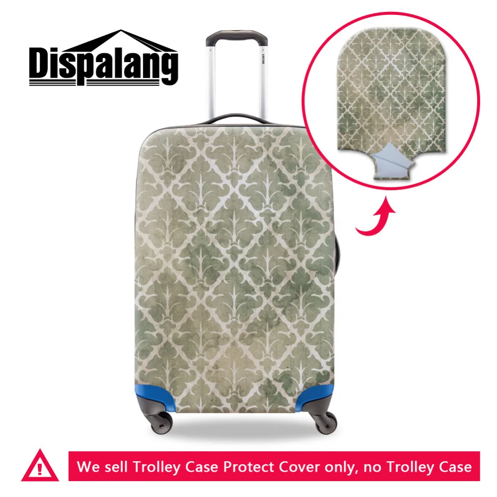 Эластичный художественный узор печать путешествия багаж крышка водонепроницаемый 18-30 дюймов чемодан защитный чехол Анти-пыль багажа аксессуары