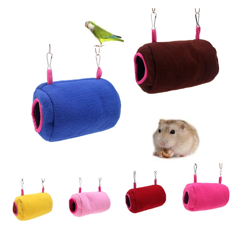 

20x10x10CM Warm Guinea Pig House Hamster Cage Pet Tunnel Hamster Hammock Small Animal Hanging Bed Tunnel Tube Rat Ferret Toys