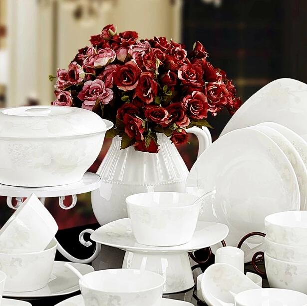 Ceramics quality square bone china dinnerware set dishes marriagein