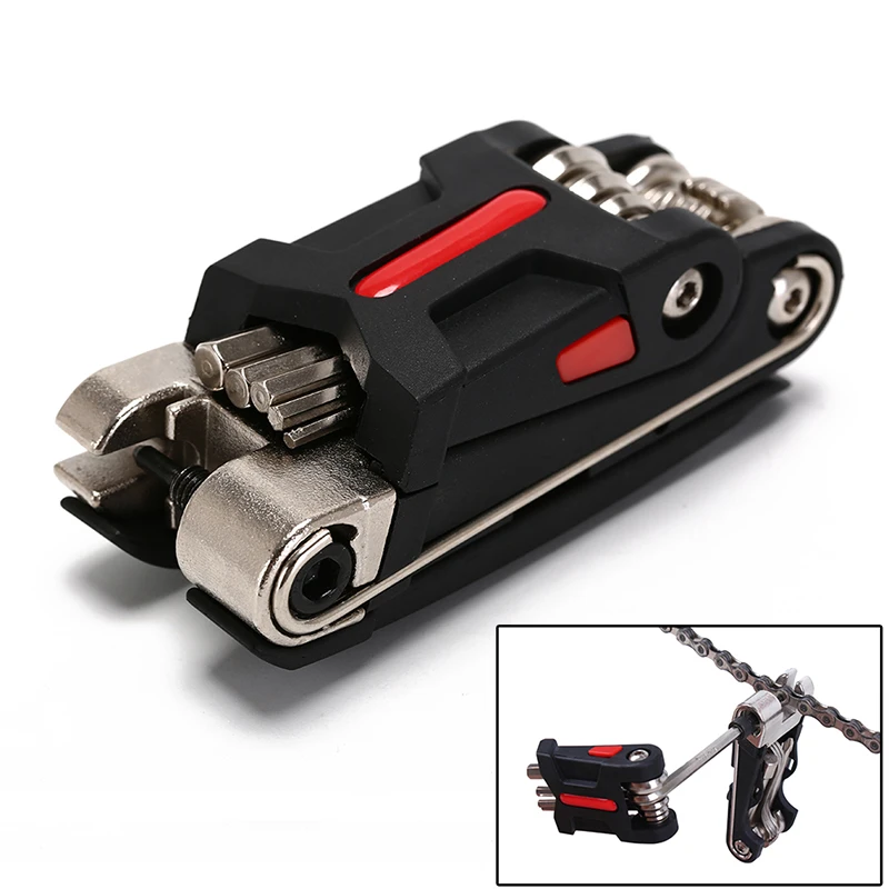 cheap 18 In 1 Bike Bicycle Multi Repair Tool Set Kit Hexagon Screwdriver Wrench Set Chain Rivet Mountain Cycle Tool Sets