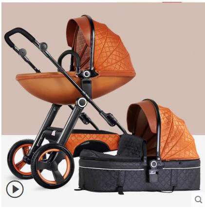 Детская коляска с супер амортизатором, с высоким пейзажем, может лежать, складная переносная коляска, модная коляска, новинка - Цвет: i