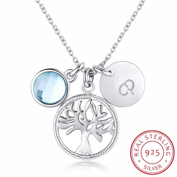 

925 Sterling Silver Neckalce Tree Of Life Classic Pendants Necklaces Charming Jewelry & Accessories For Women Best Gifts