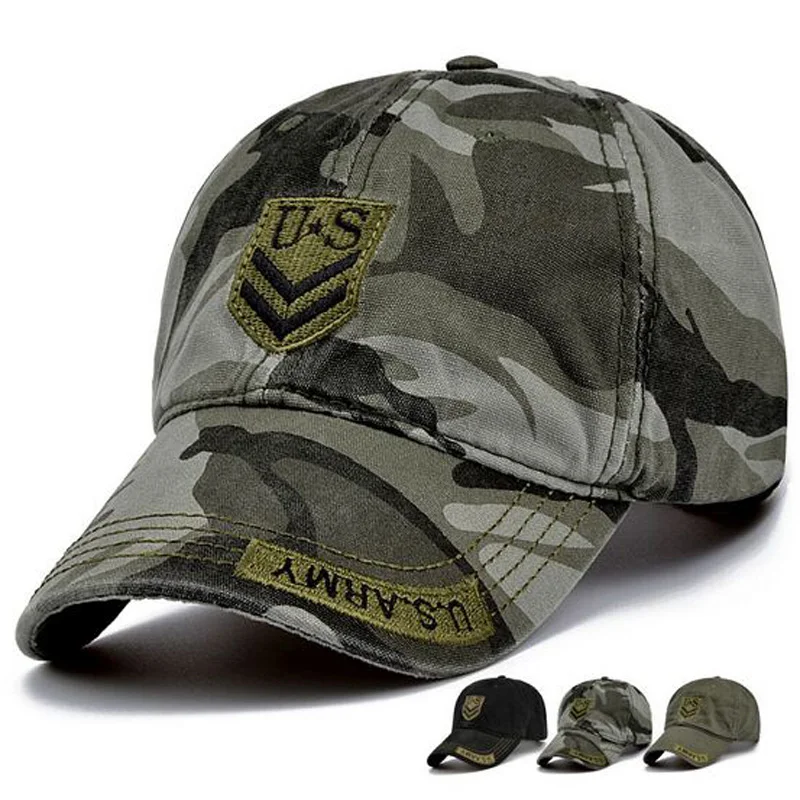 2017 US Army Mens Baseball Caps And Hat Adjustable Fitted Thicker