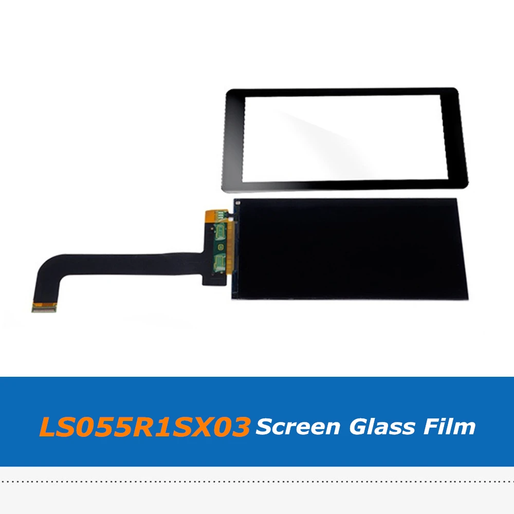 Glass Protector Film 5.5 Inch 2560 x 1440 2K LCD Screen Protector Tempered Film for LS055R1SX04 LS055R1SX03 for ANYCUBIC Photon WanHao Duplicator 7 SLA 3D Printer Accessories