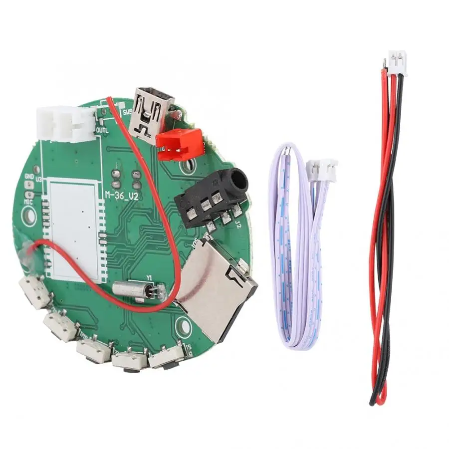 

MP3 Player ABS MP3 Decoder PCB Board Support TF/FM/3.5mm Audio Input Electronic Switch Control For Headphone Speaker