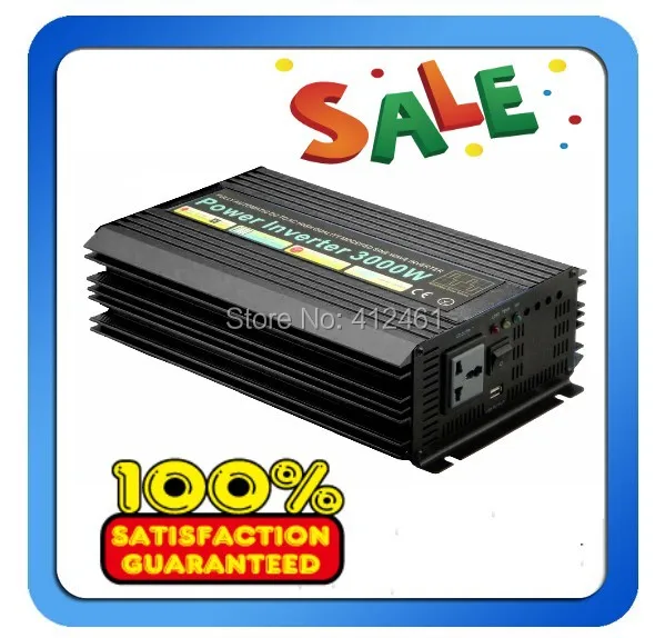 

High quality 3000W Pure sine wave inverter 110/220V AC 12/24VDC, PV Solar Inverter, Power inverter, Car Inverter Converter