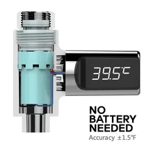 LED Shower Thermometer With LED Digital Display Household Real Time Home Water Temperture Monitor For Baby Care –M25