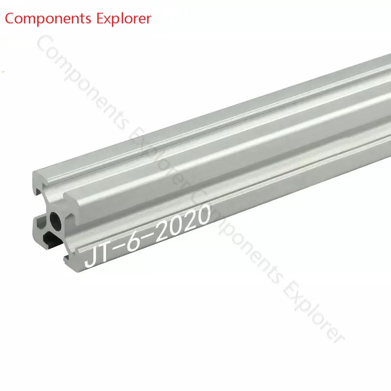 

Arbitrary Cutting 1000mm 2020 Aluminum Extrusion Profile,Silvery Color.