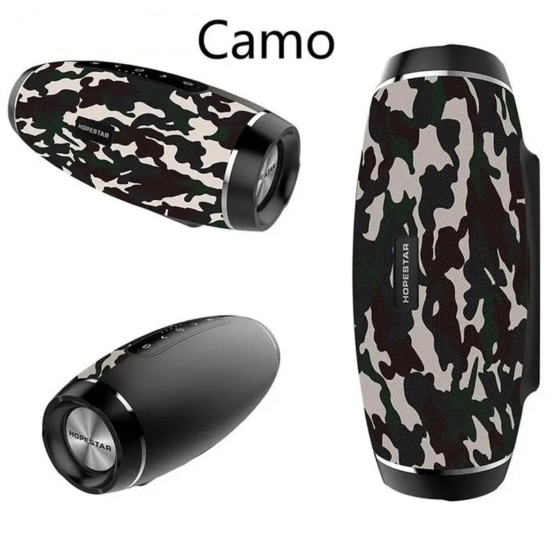 Беспроводной Bluetooth динамик мини портативный водонепроницаемый Бумбокс HIFI Стерео тяжелый бас сабвуфер внешний аккумулятор Поддержка TF карты - Цвет: Camouflage