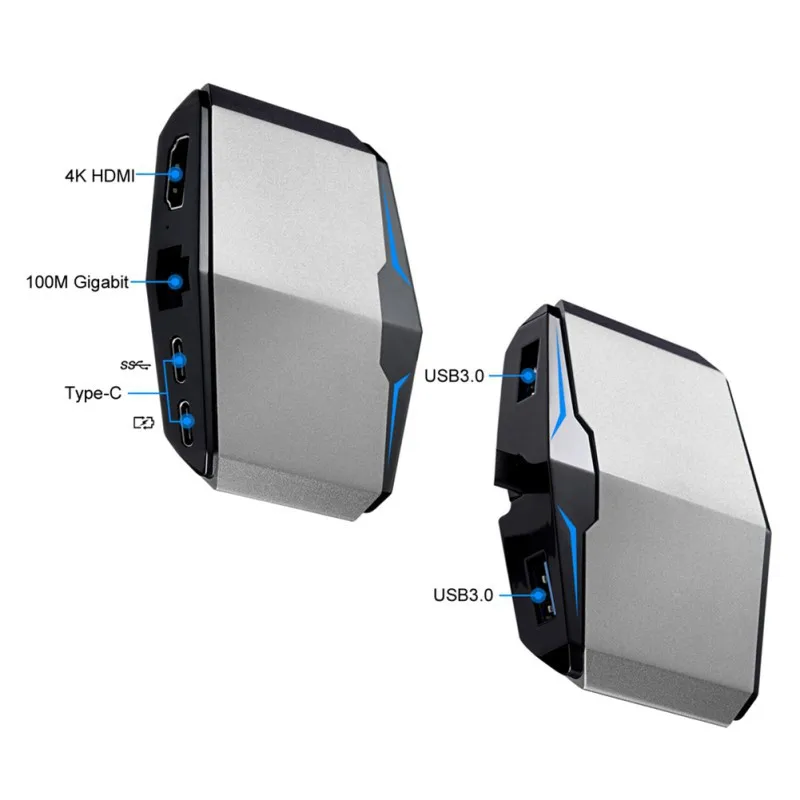 USB3.1 Usb Hub Type C к HDMI USB3.0 RJ45 адаптер для MacBook Samsung Dex S8/S9 Huawei P20 Pro usb c Thunderbolt 3 док