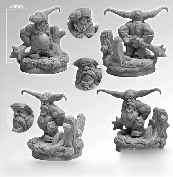 

54MM resin model kit gnome(includ base)