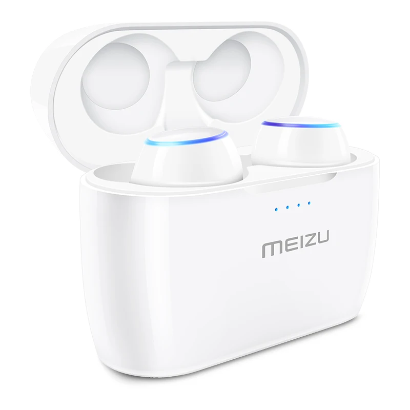 MEIZU POP TW50 настоящие беспроводные наушники TWS Bluetooth наушники-вкладыши IPX5 водонепроницаемые спортивные наушники с беспроводной зарядкой чехол - Цвет: White