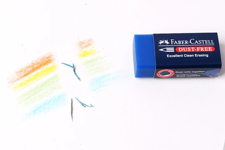 3 шт./лот Faber Castell Цветной карандаш, ластик, пыли синий специально разработан для Книги по искусству и графические Применение#187170