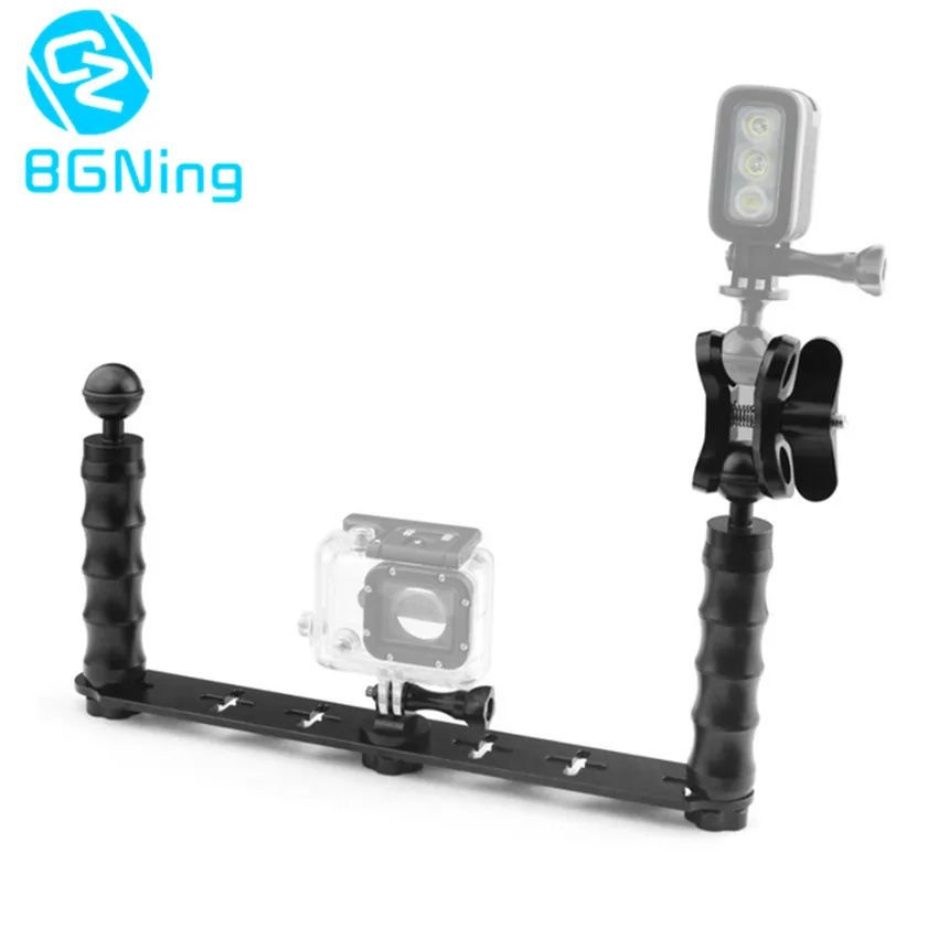 Dual handheld Diving Tray Holder Kit for GoPro HERO 9 8 7 6 5 4 Session