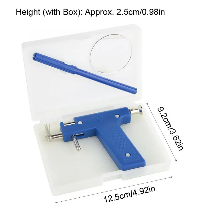 1 Набор Профессиональный безболезненный инструмент для пирсинга тела антикоррозийный нос уши пупок ухо отверстие пирсинг пистолет инструменты не боль безопасный стерильный