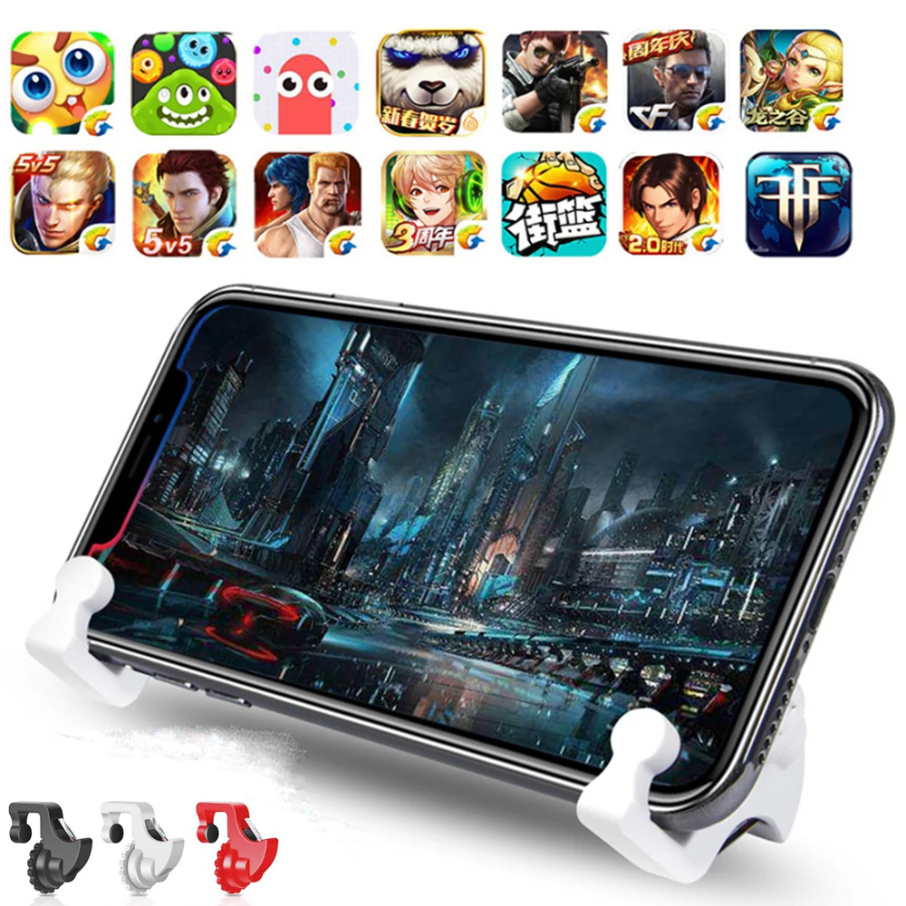 Kopen L1 R1 PUBG Mobiele Trigger Controller L1R1 Schieten Fire Knop Doel Sleutel Kit Smartphone Game Joystick Gamepad Voor iPhone ISO android