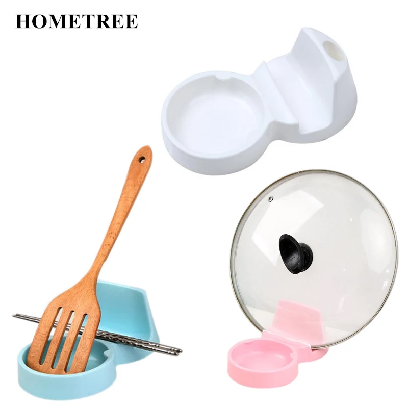 

HOMETREE New 1PC High Quality Plastic Holder Rack Cooking Tool kitchen accessory Pot Pan Cover Shell Cover Bracket Storage H89